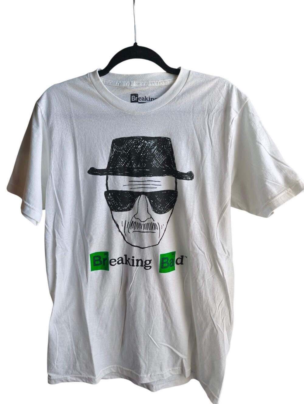 White Graphic T-Shirt - Walter White Illustration